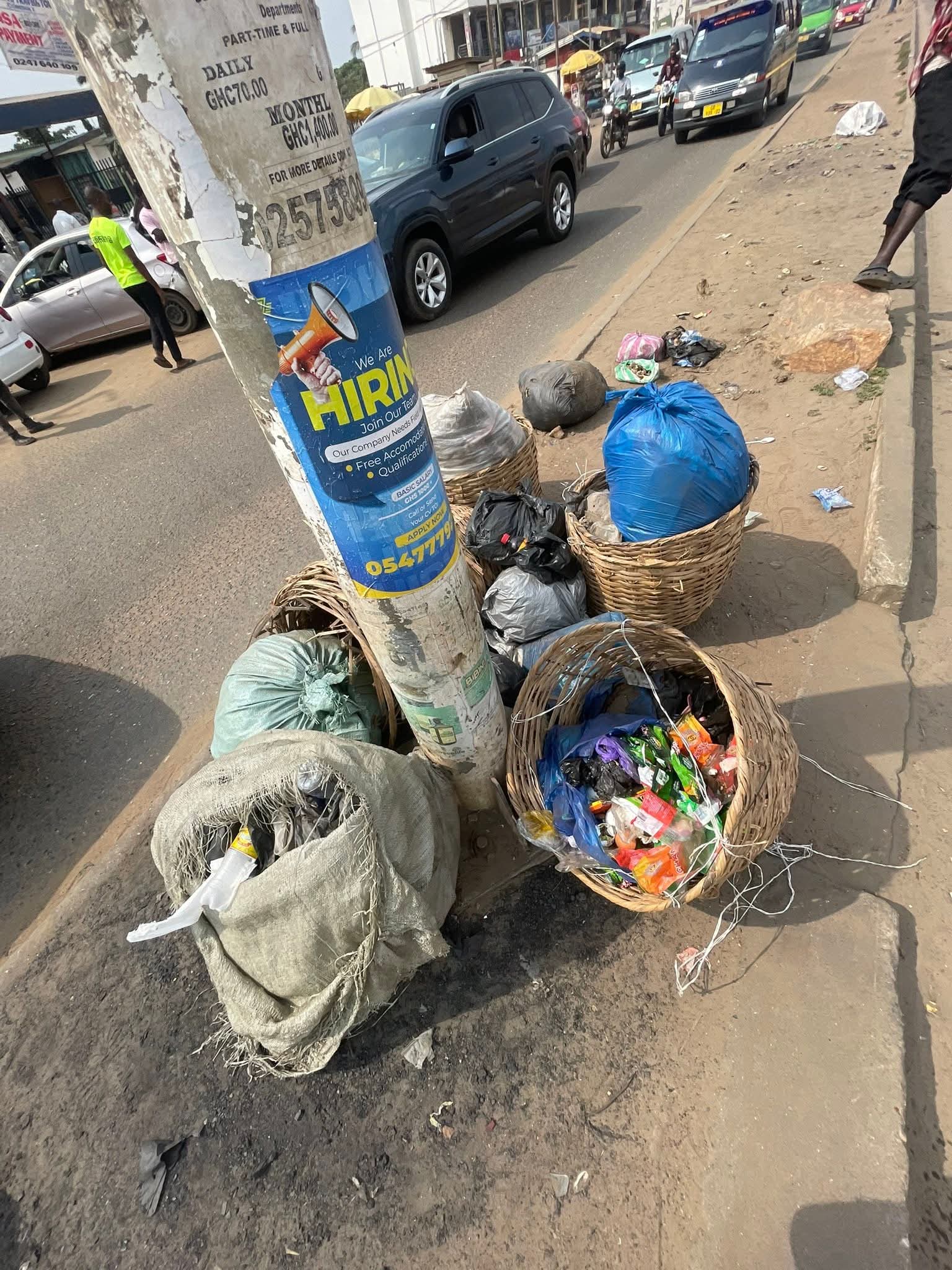 Illegal dumping reported on TrashDrop: Blocked walkway
